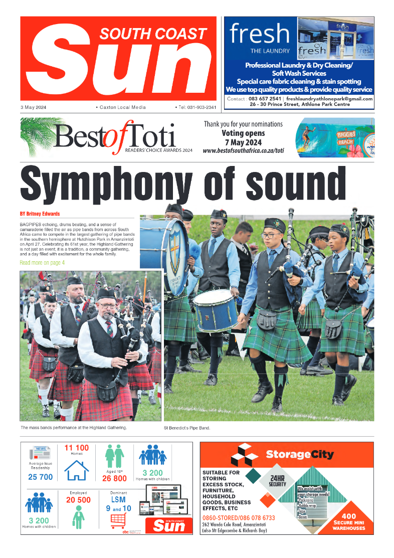 South Coast Sun 03 May 2024 page 1