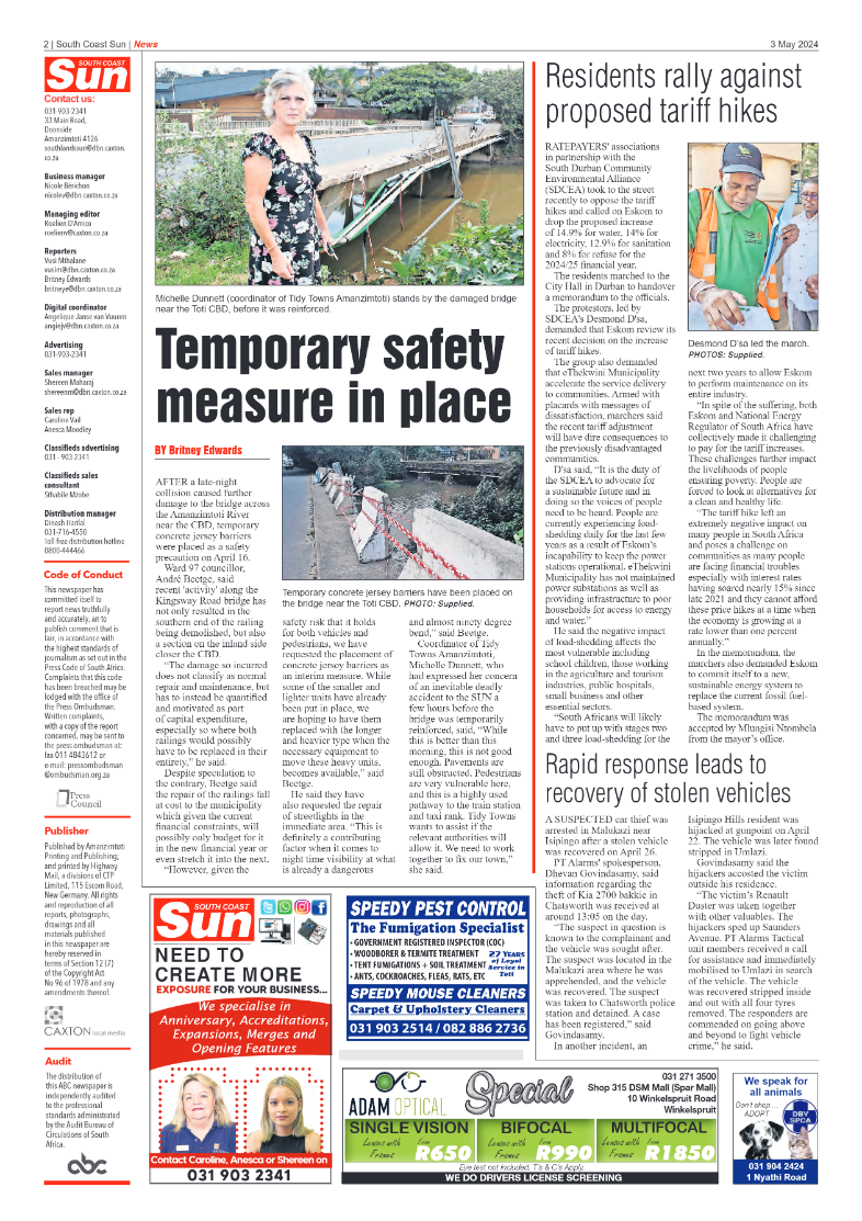 South Coast Sun 03 May 2024 page 2