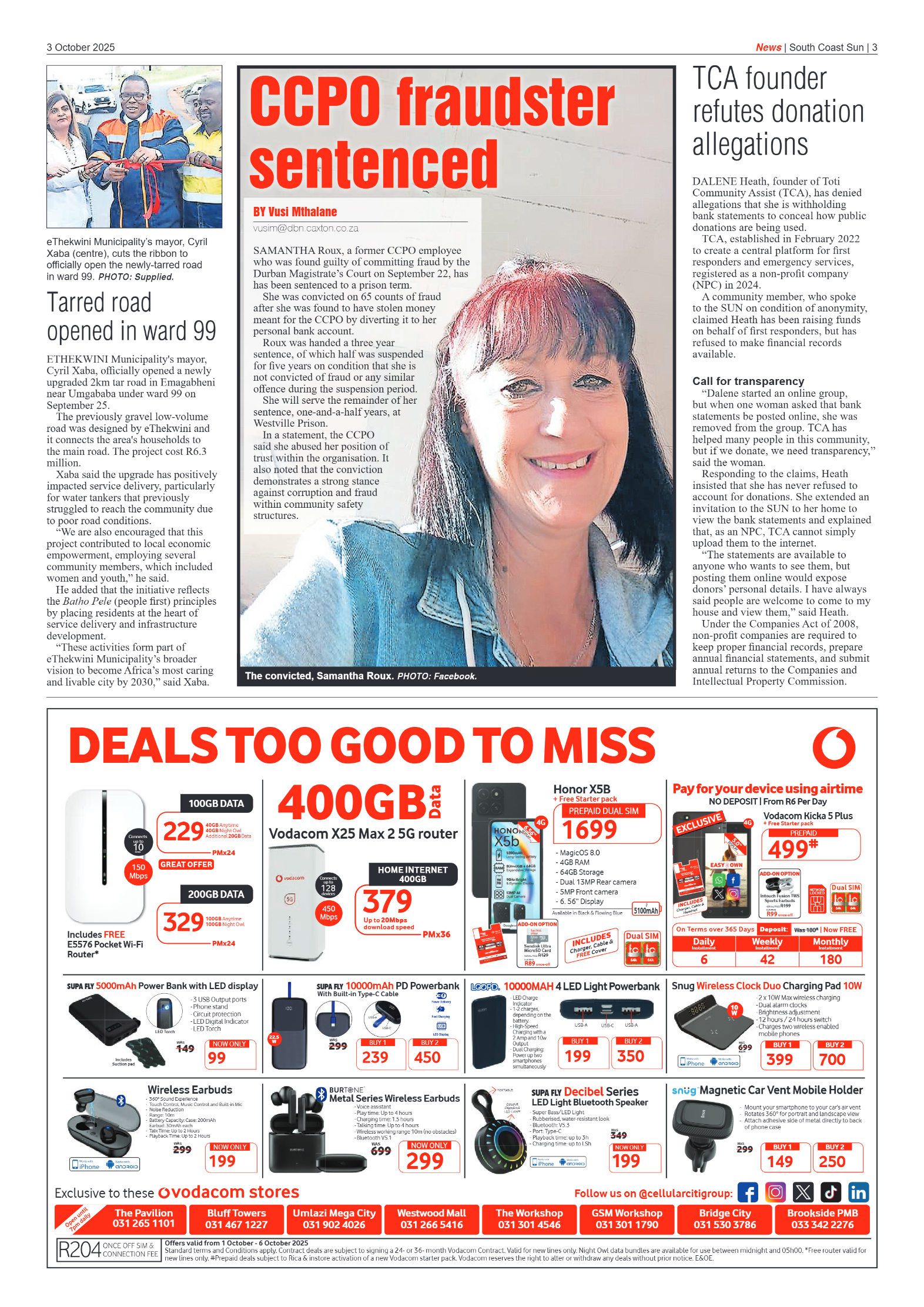 South Coast Sun 03 October 2025 page 3