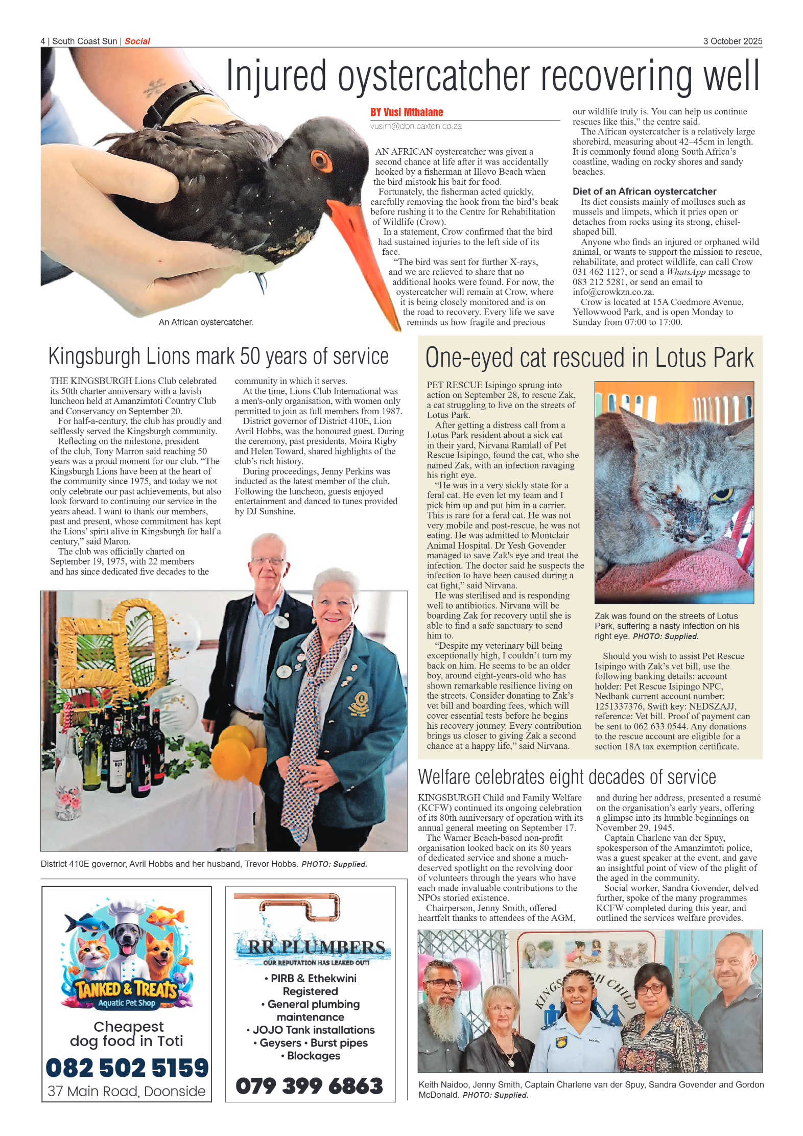 South Coast Sun 03 October 2025 page 4