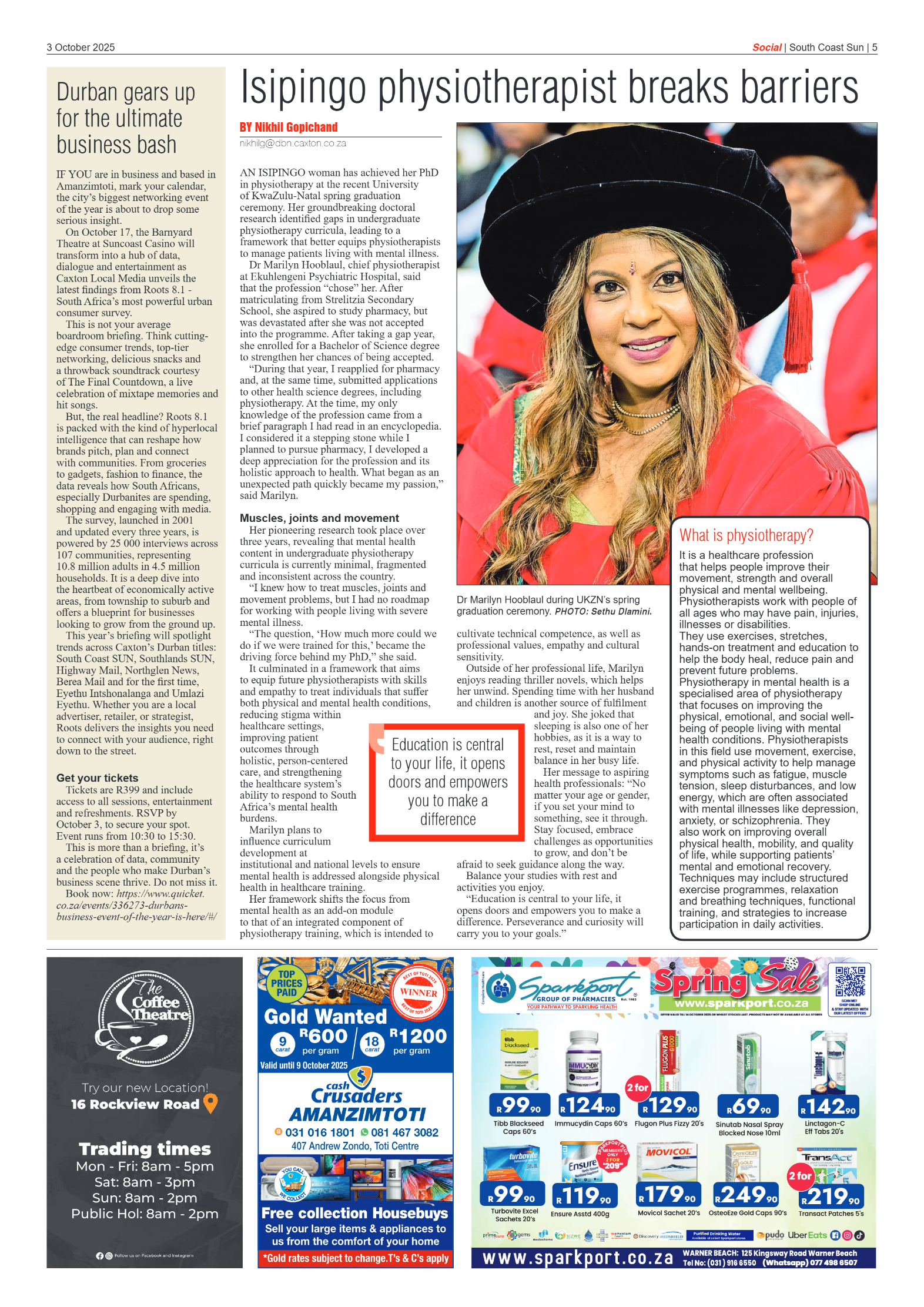 South Coast Sun 03 October 2025 page 5