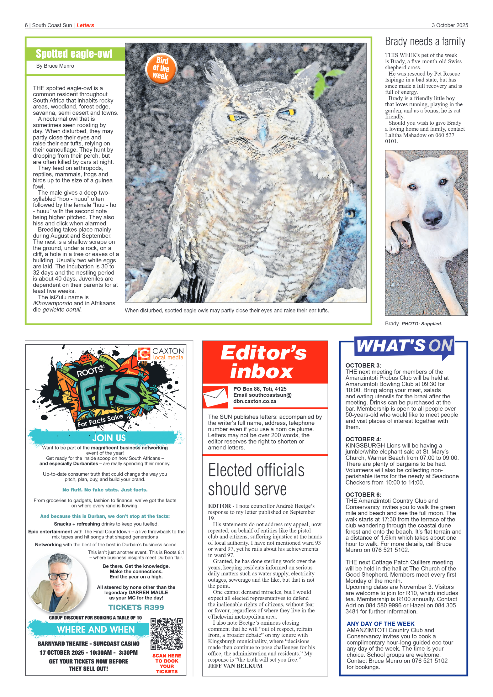 South Coast Sun 03 October 2025 page 6