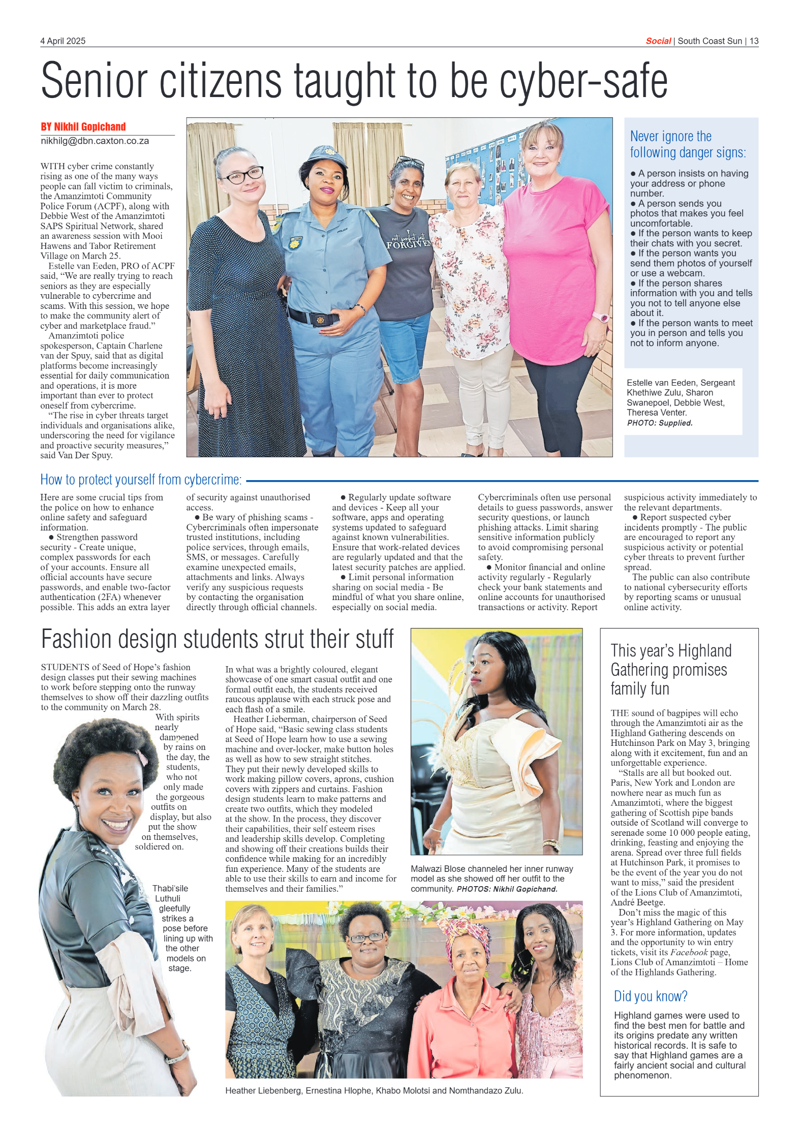 South Coast Sun 04 April 2025 page 13