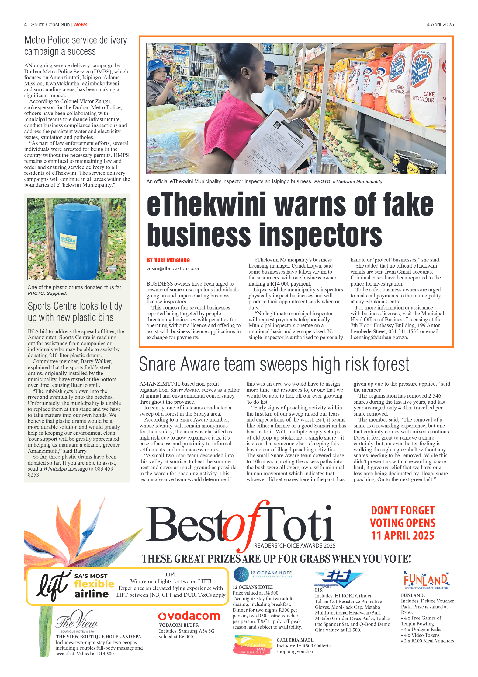 South Coast Sun 04 April 2025 page 4