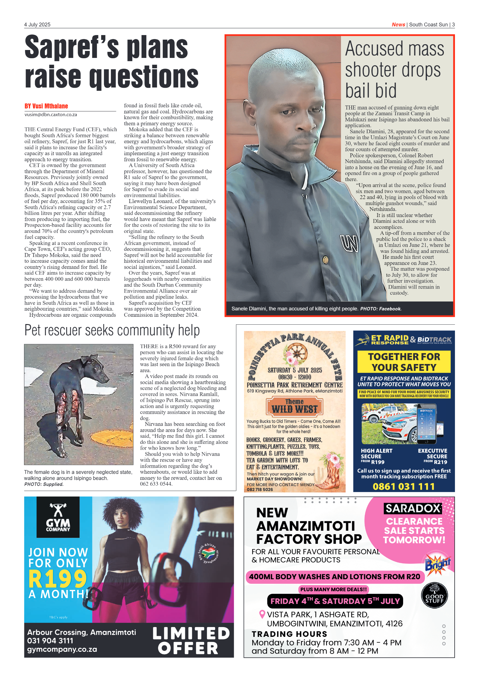 South Coast Sun 04 July 2025 page 3