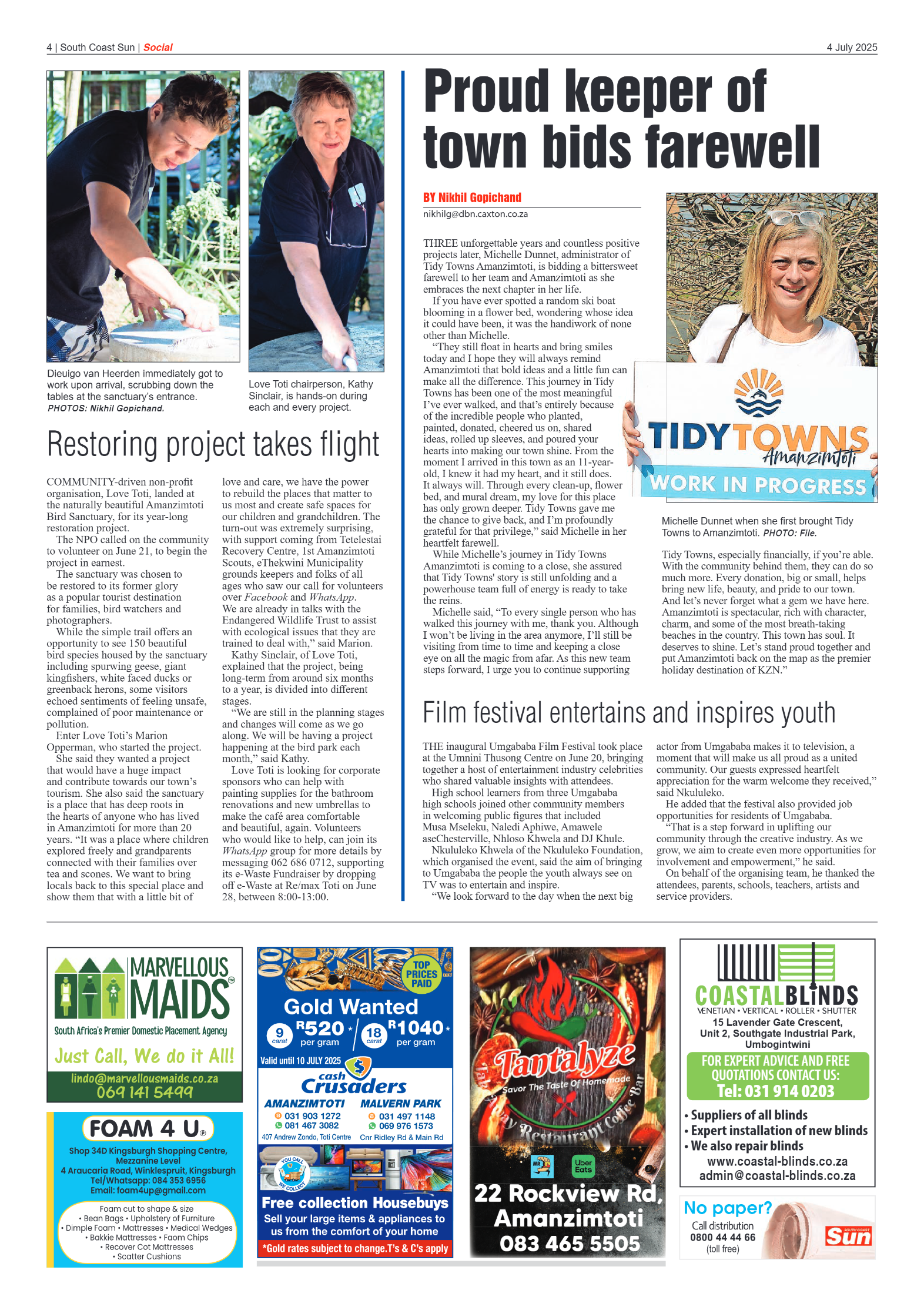 South Coast Sun 04 July 2025 page 4