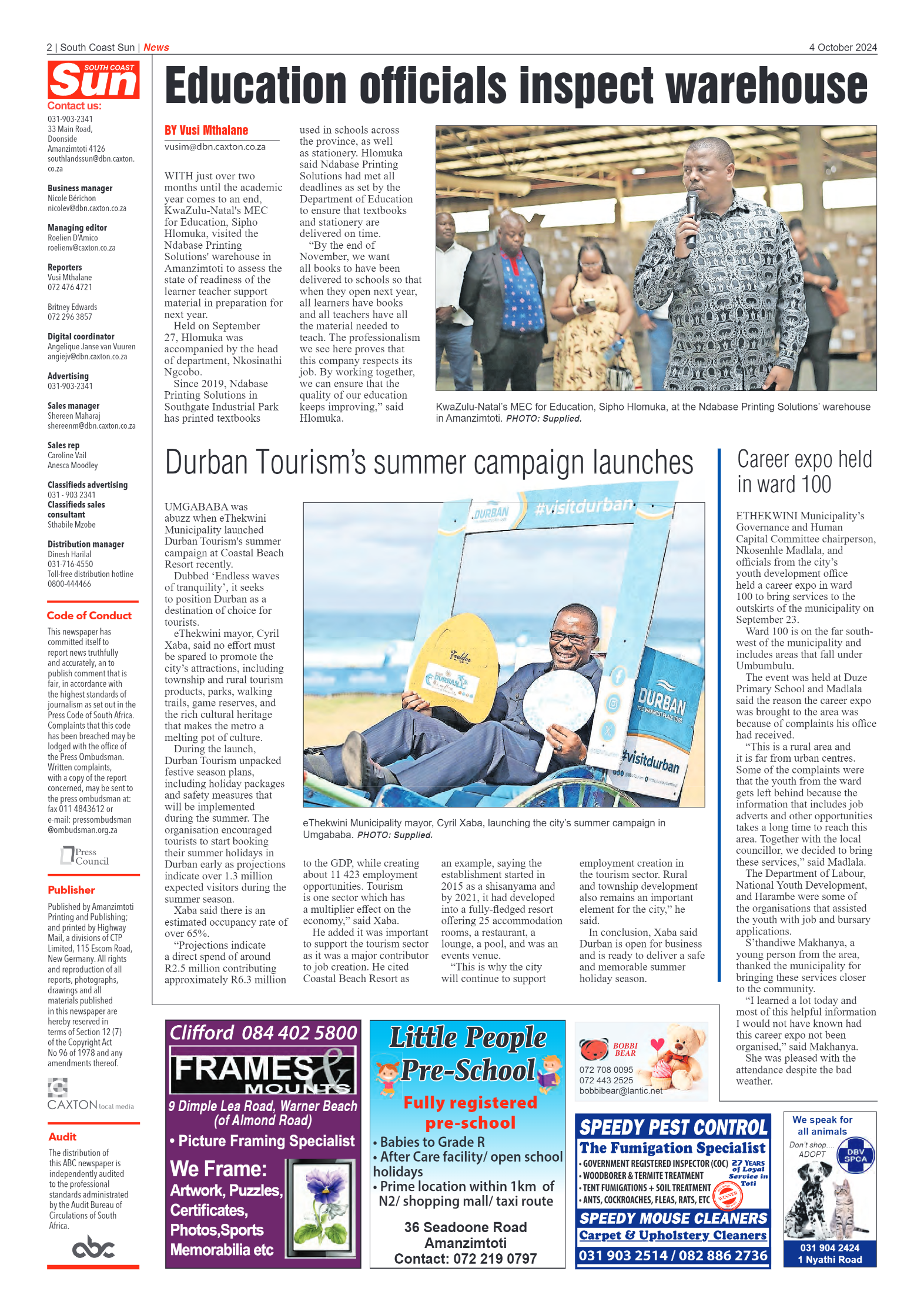 South Coast Sun 04 October 2024 page 2