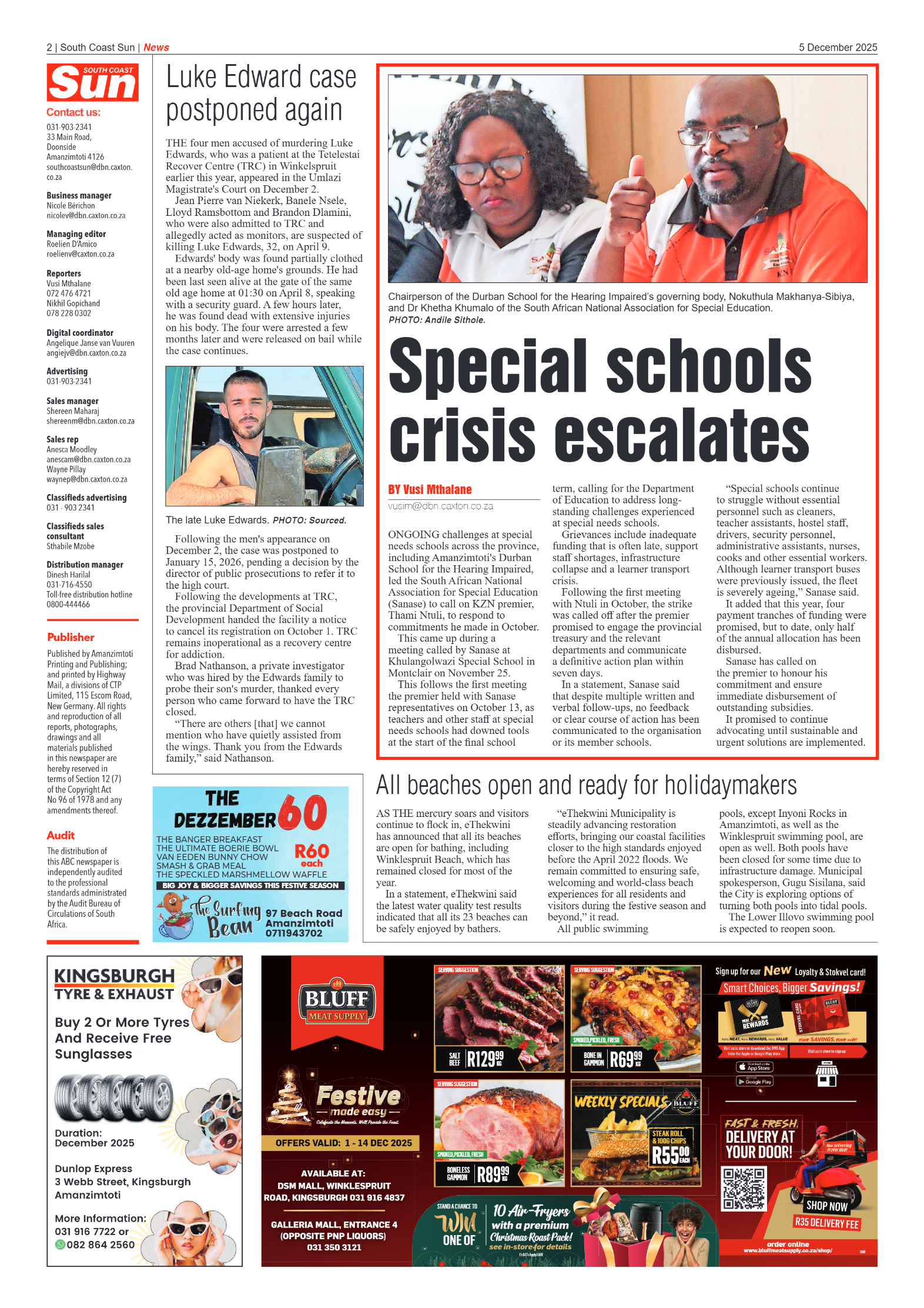 South Coast Sun 05 December 2025 page 2