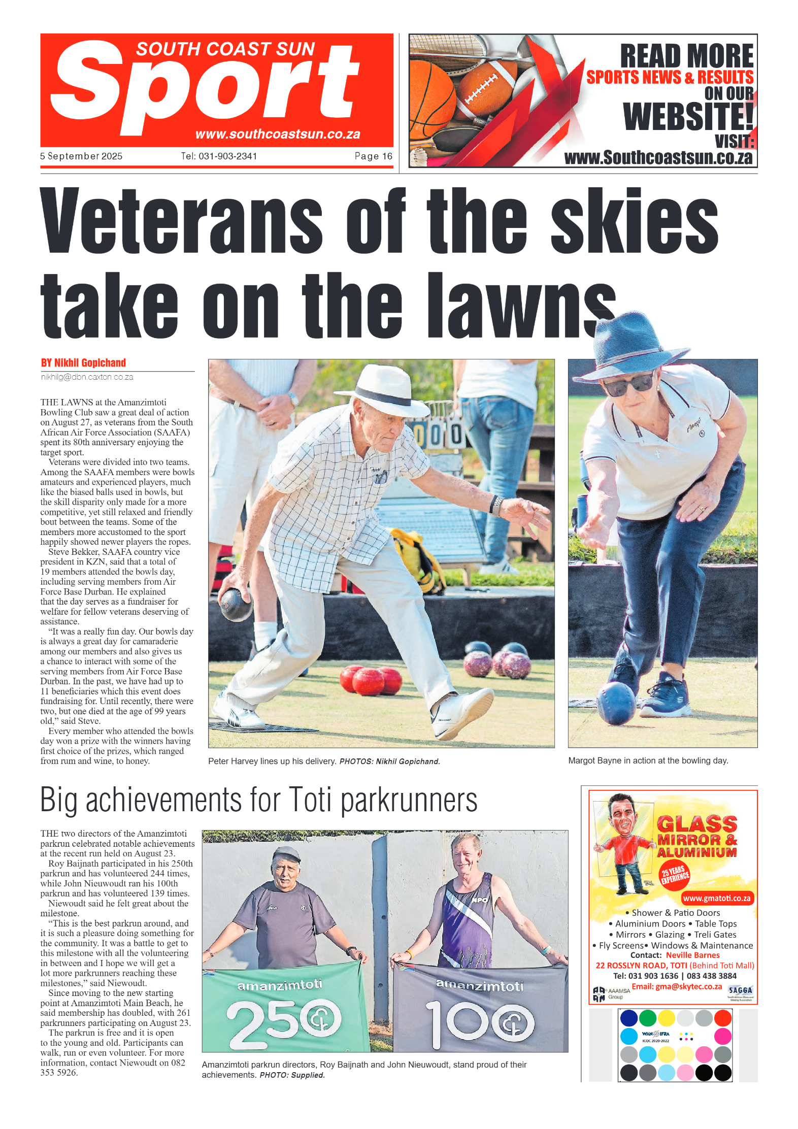 South Coast Sun 05 September 2025 page 16