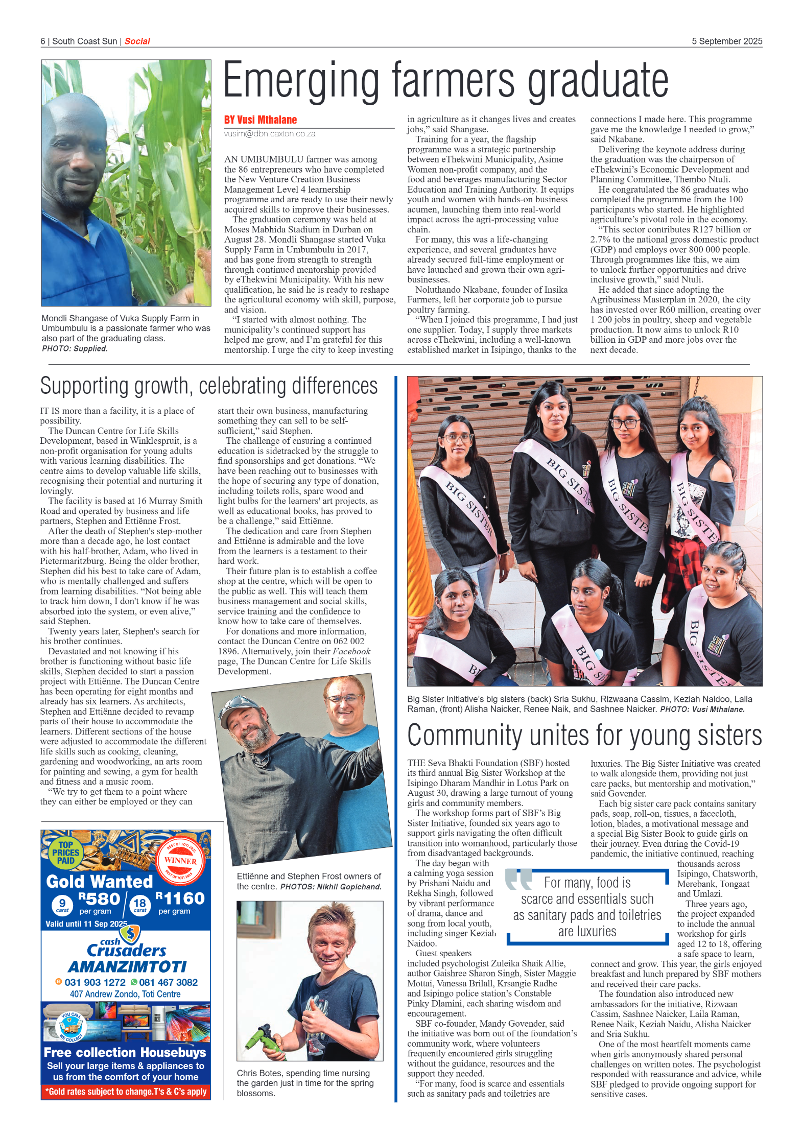 South Coast Sun 05 September 2025 page 6