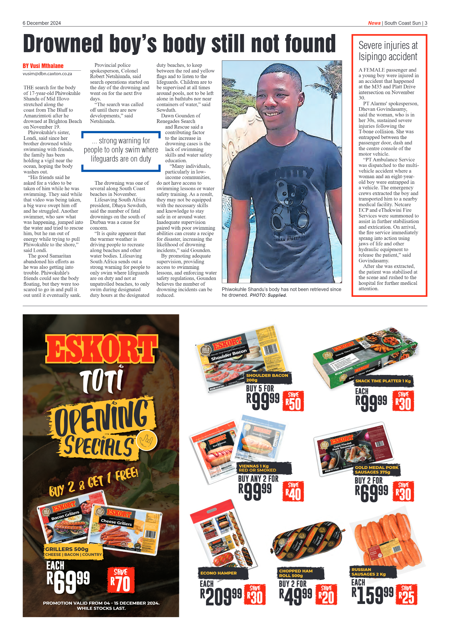 South Coast Sun 06 December 2024 page 3