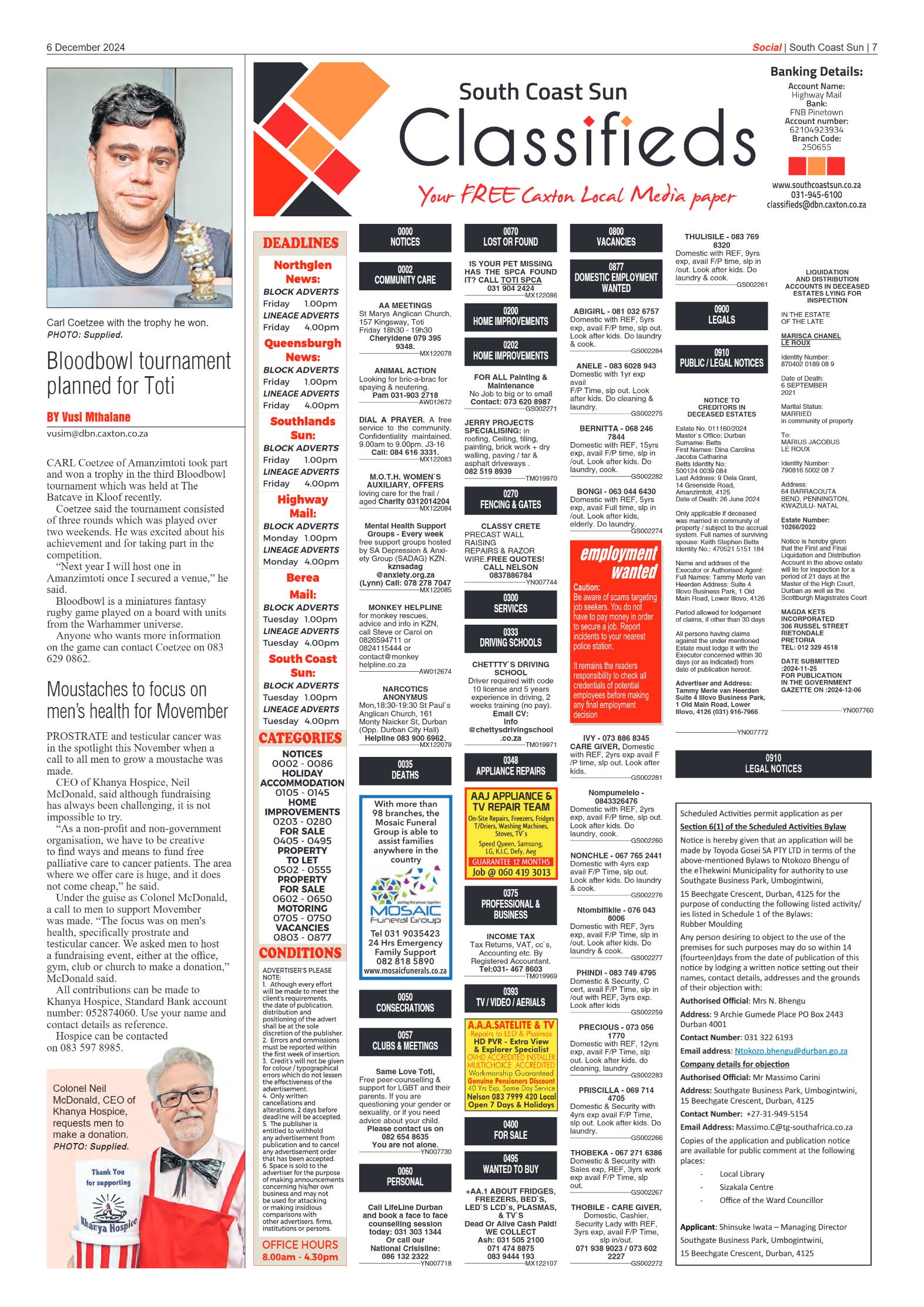 South Coast Sun 06 December 2024 page 7