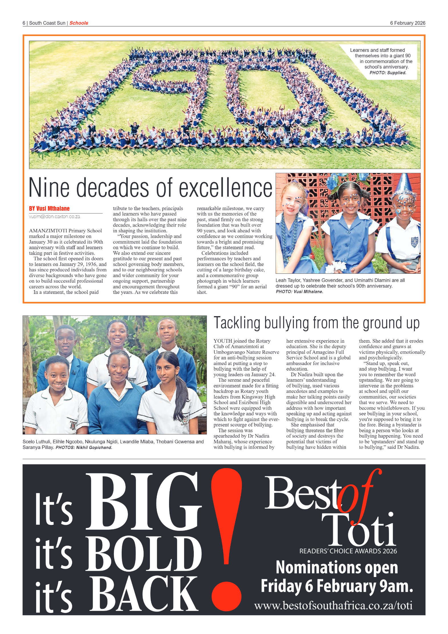 South Coast Sun 06 February 2026 page 6