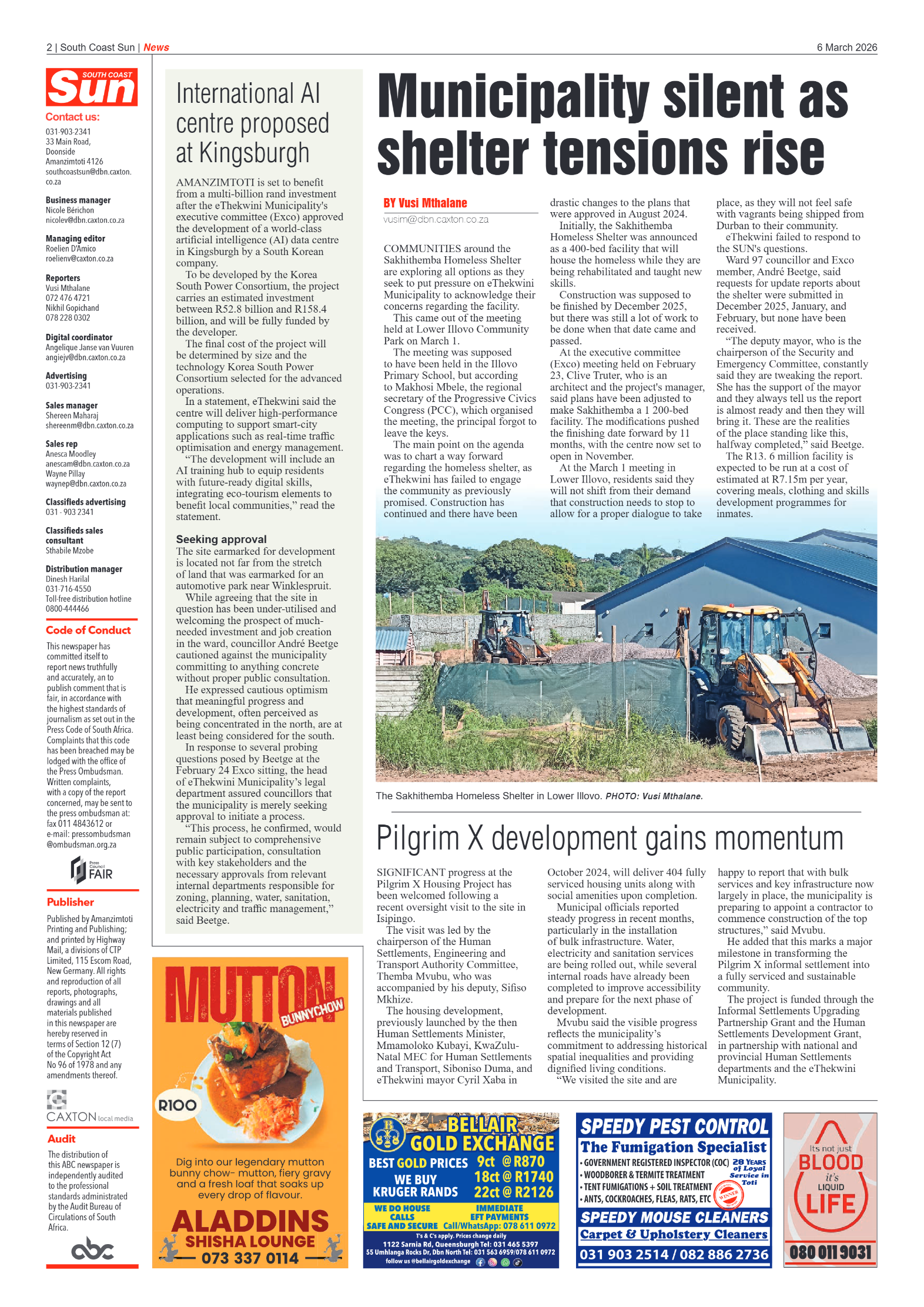 South Coast Sun 06 March 2026 page 2
