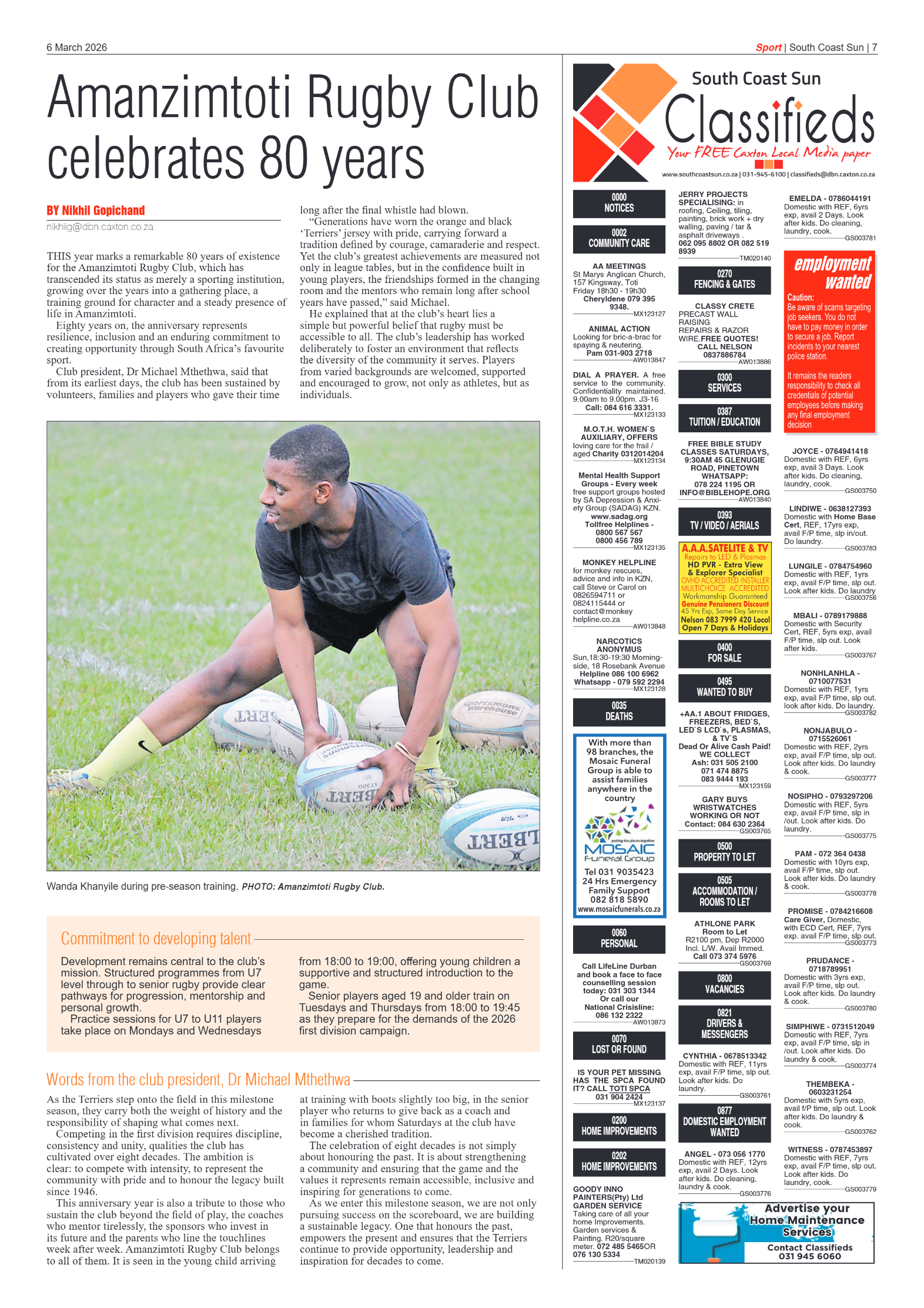 South Coast Sun 06 March 2026 page 7