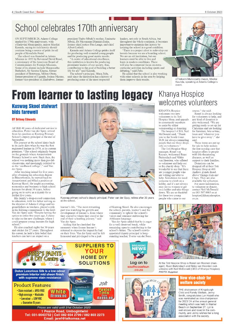 South Coast Sun 06 October 2023 page 4