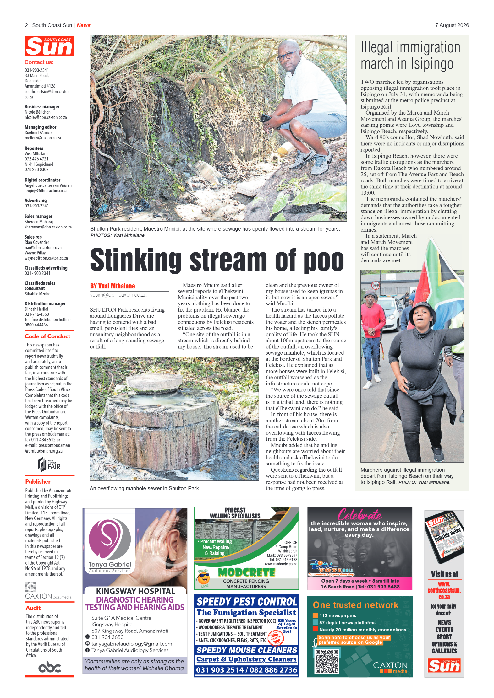 South Coast Sun 07 August 2026 page 2