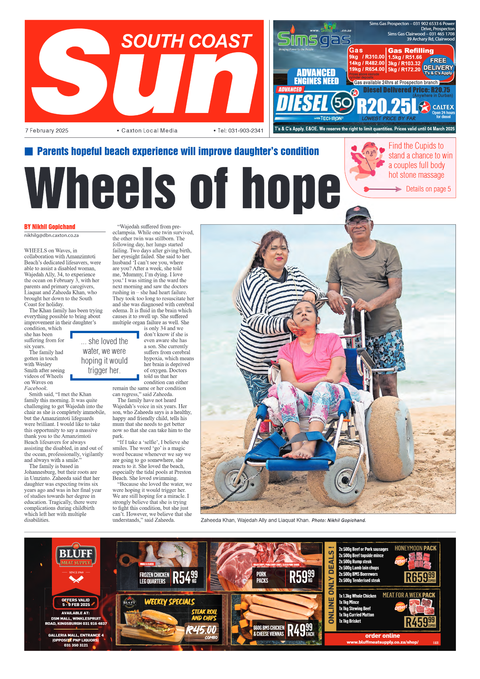 South Coast Sun 07 February 2025 page 1