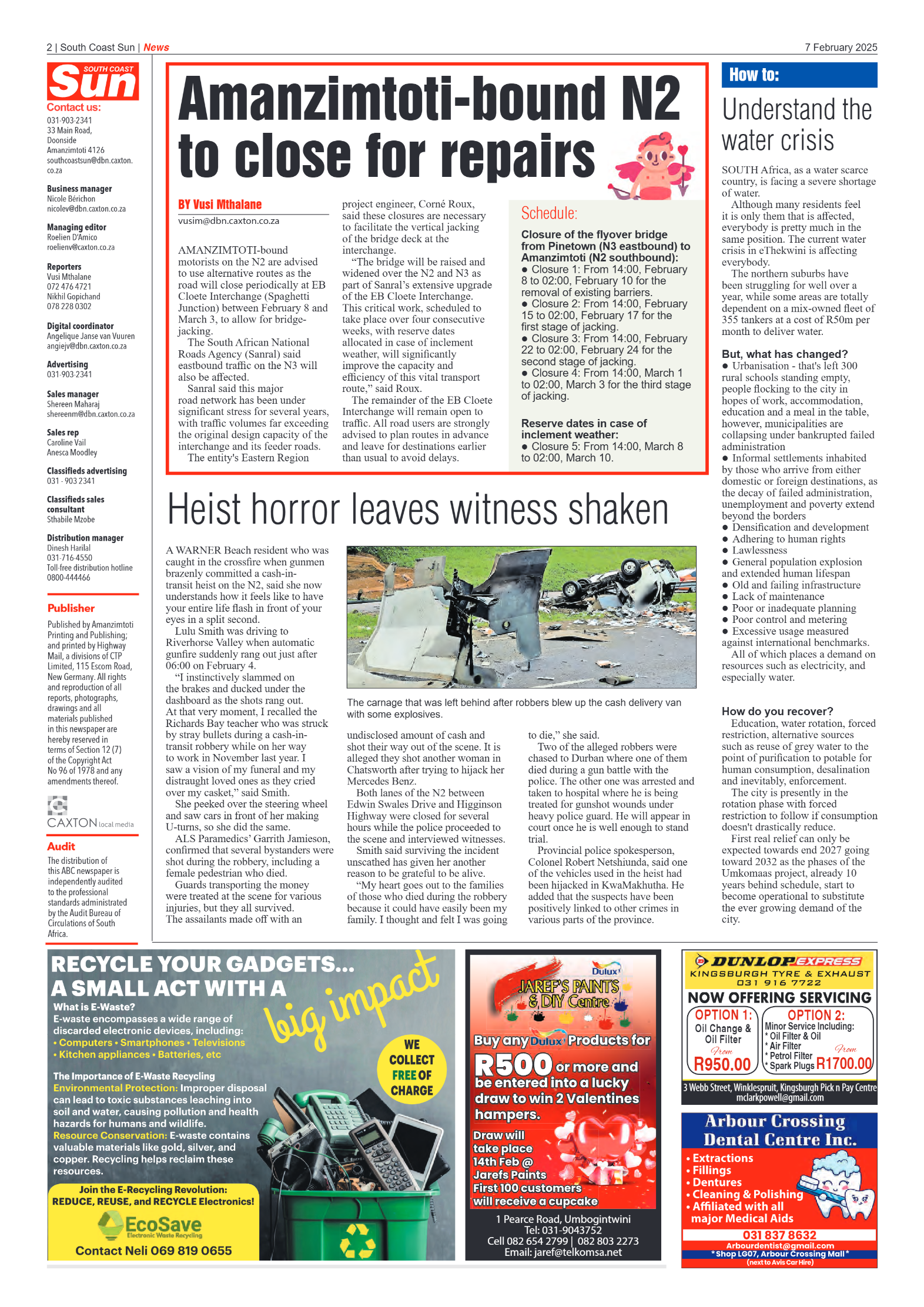 South Coast Sun 07 February 2025 page 2