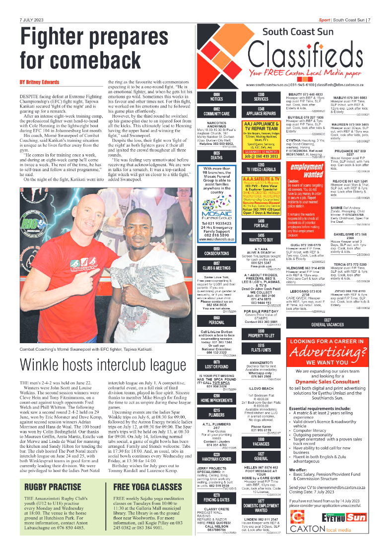 South Coast Sun 7 July 2023 page 7