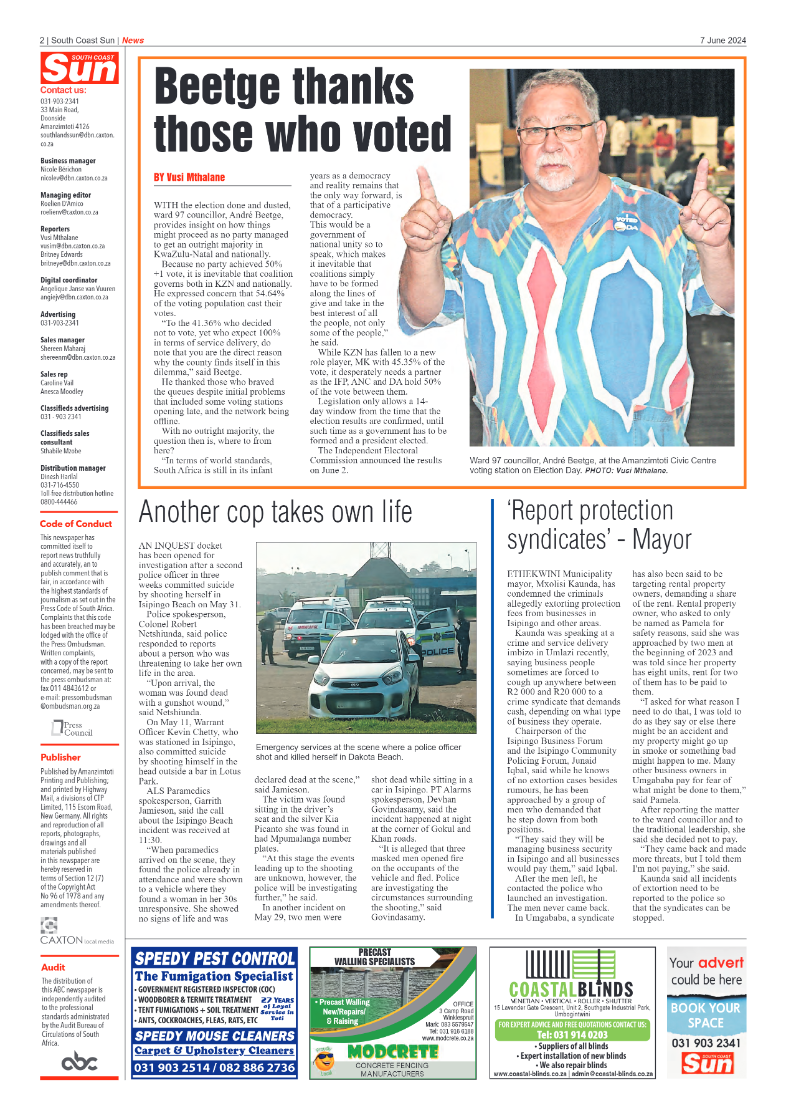 South Coast Sun 07 June 2024 page 2