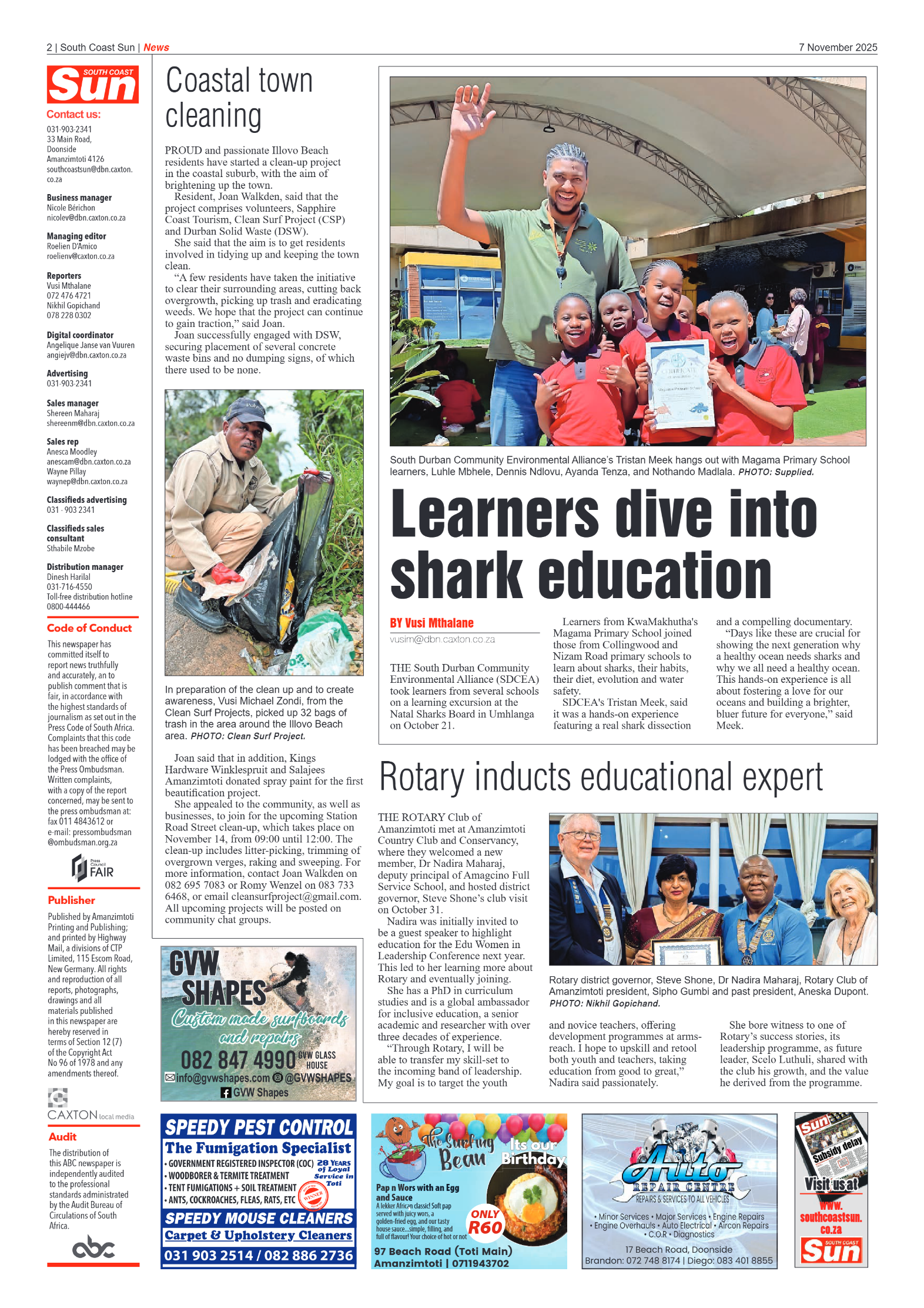 South Coast Sun 07 November 2025 page 2