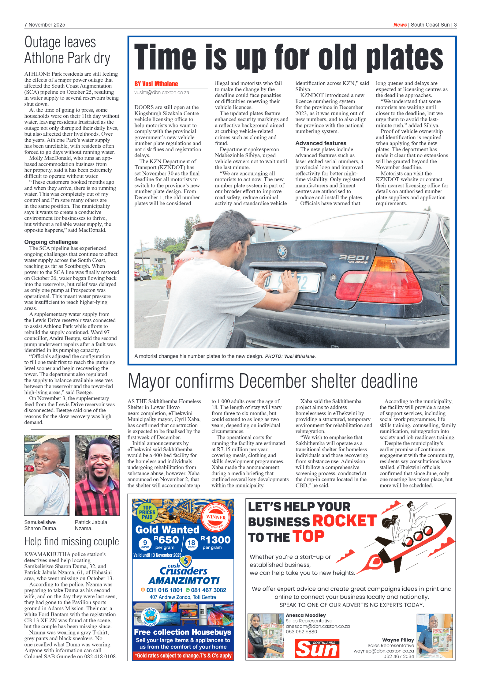 South Coast Sun 07 November 2025 page 3