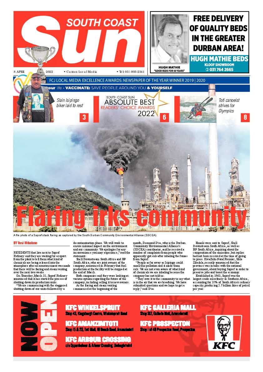 South Coast Sun 08 April 2022 page 1