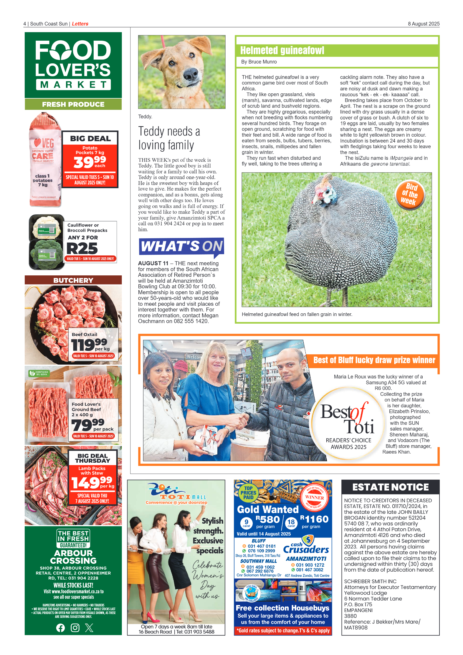 South Coast Sun 08 August 2025 page 4