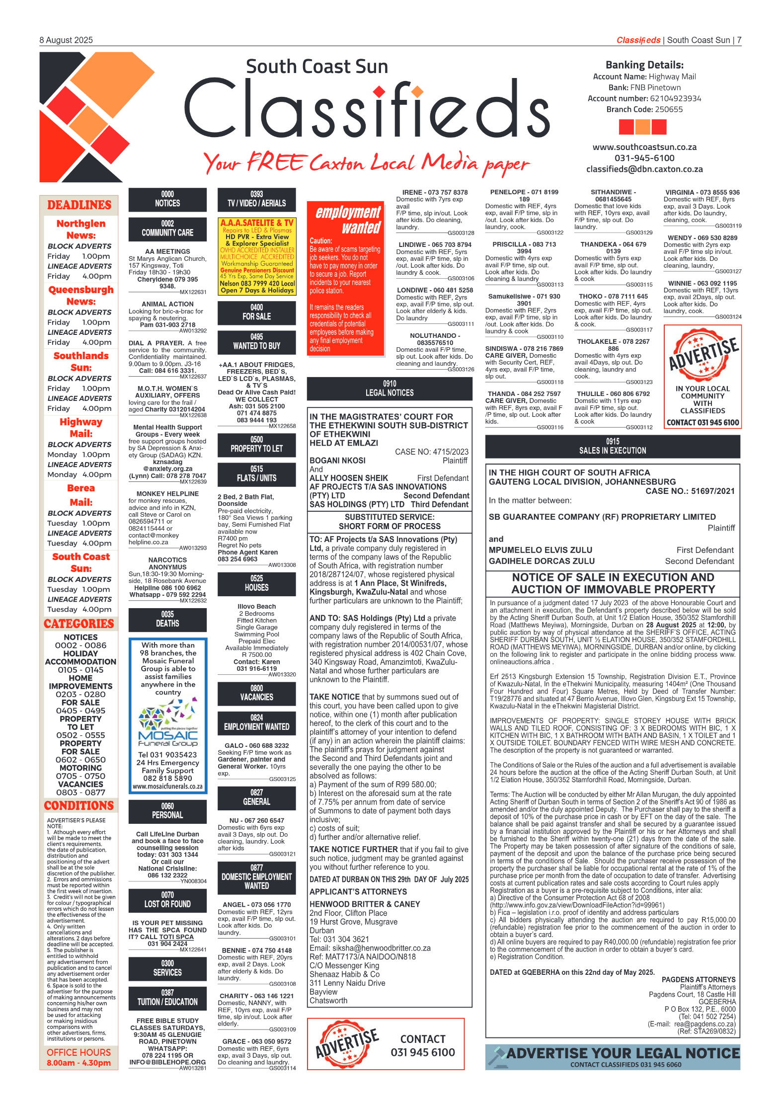 South Coast Sun 08 August 2025 page 7