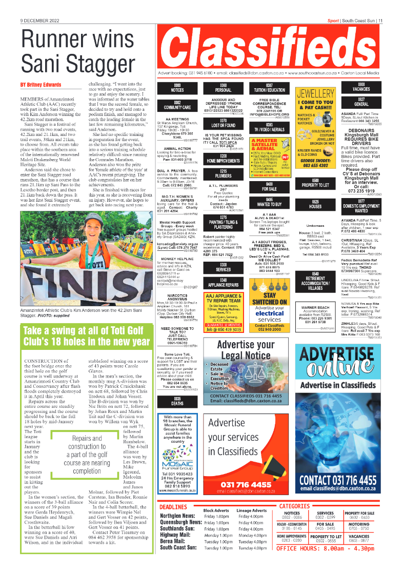 South Coast Sun 09 December 2022 page 11