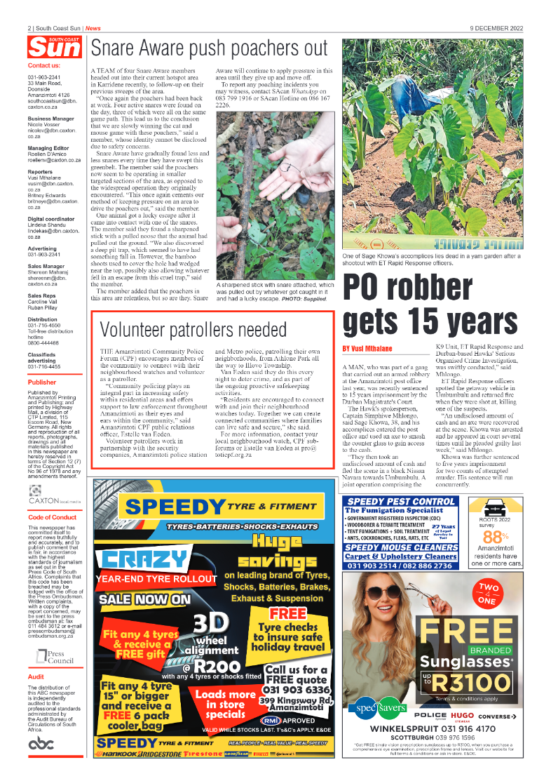 South Coast Sun 09 December 2022 page 2