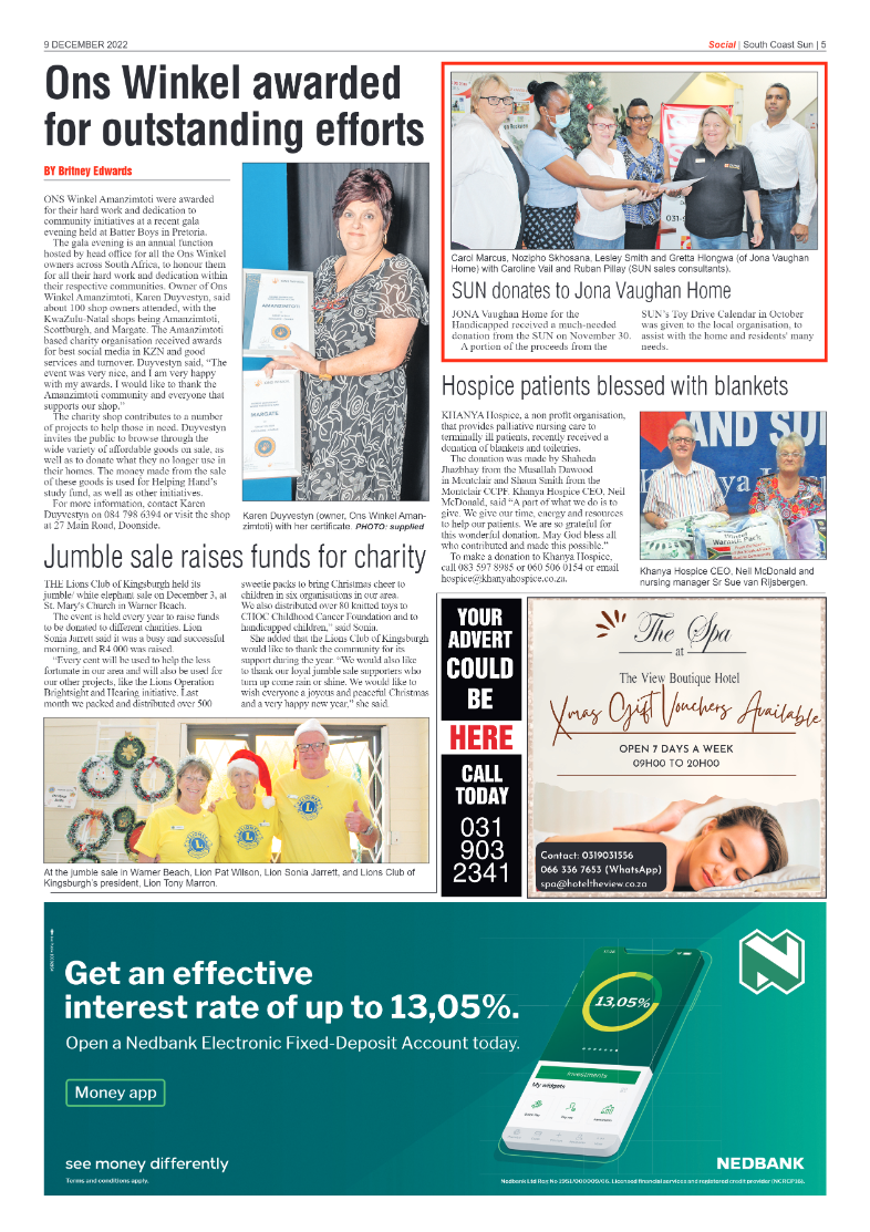 South Coast Sun 09 December 2022 page 5