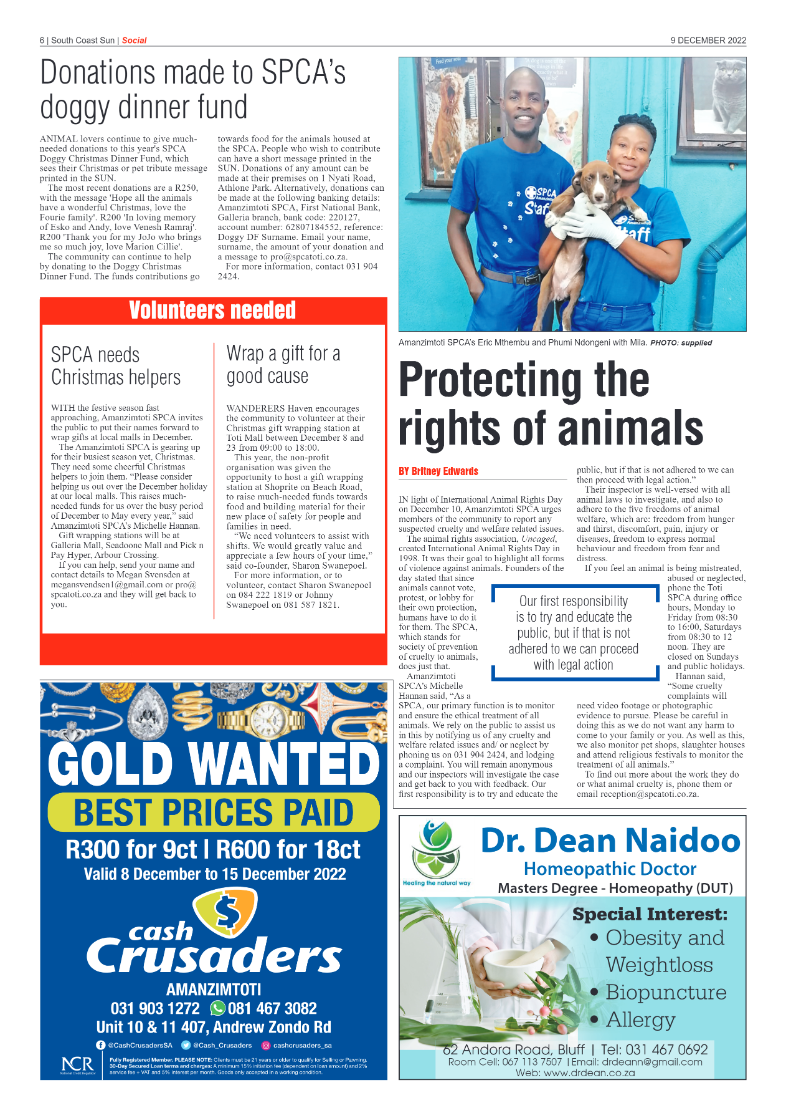 South Coast Sun 09 December 2022 page 6