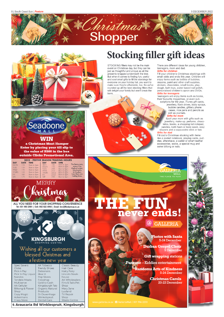 South Coast Sun 09 December 2022 page 8