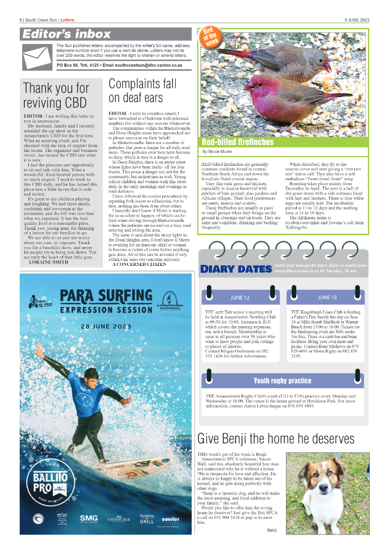 South Coast Sun 09 June 2023 page 6