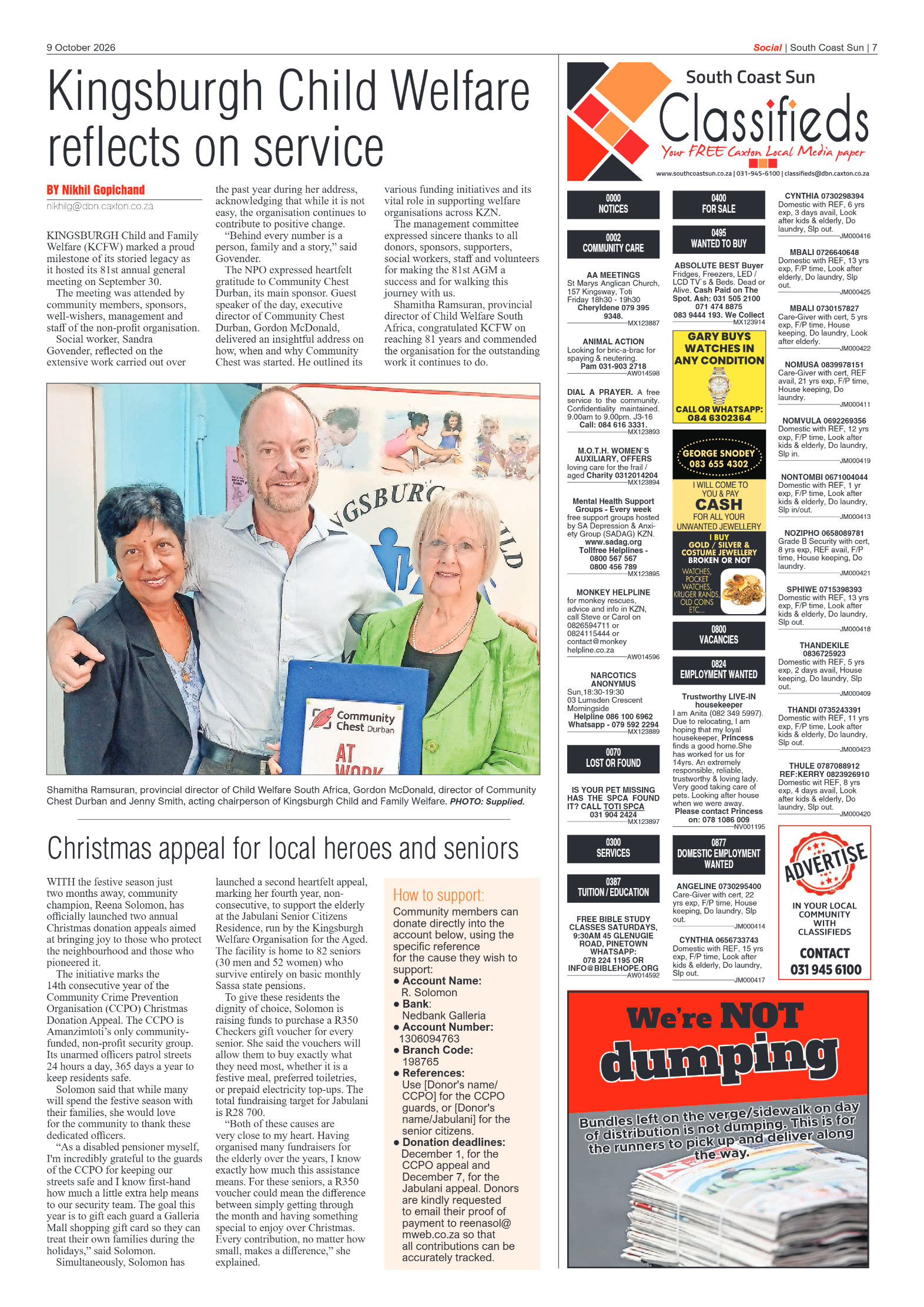 South Coast Sun 09 October 2026 page 7
