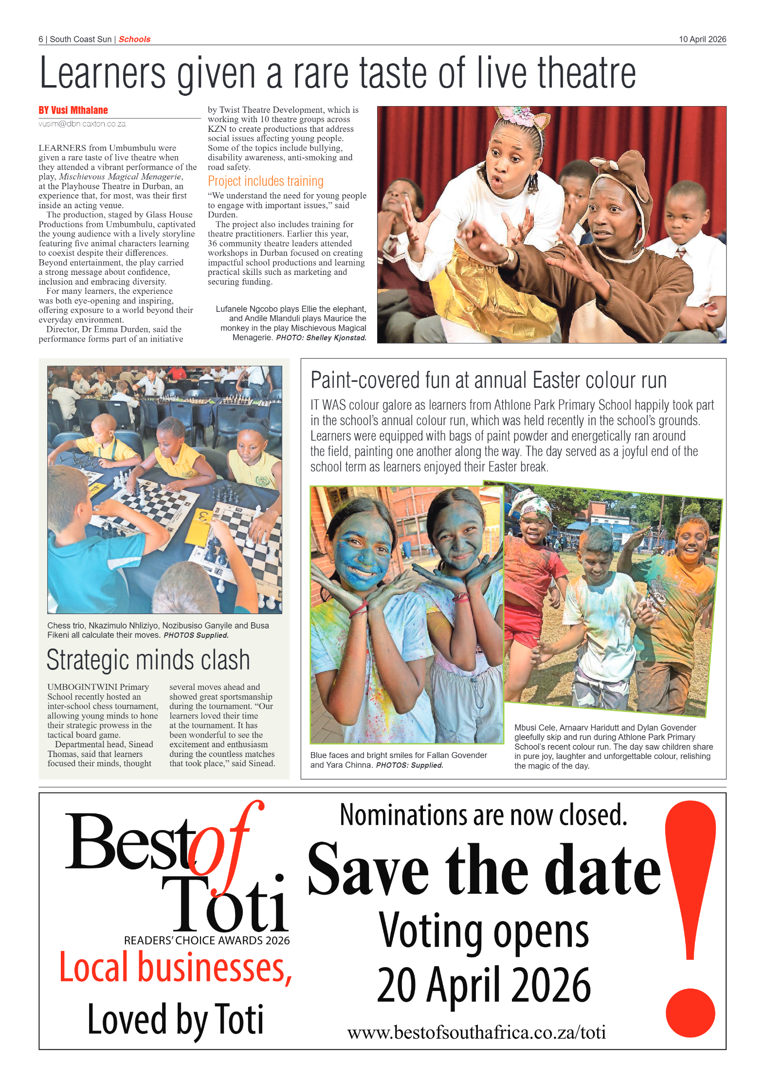 South Coast Sun 10 April 2026 page 6