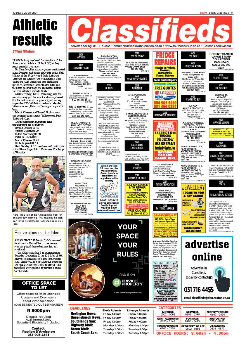 South Coast Sun 10 December 2021 page 11