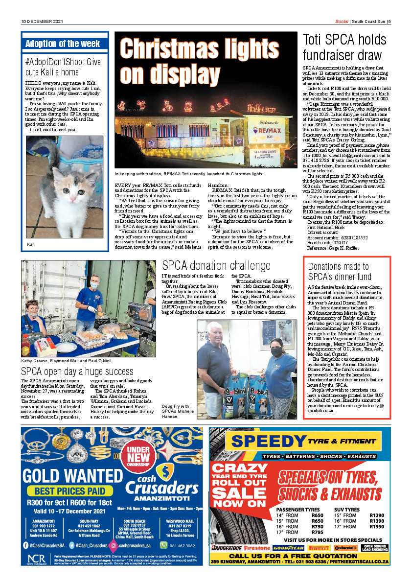 South Coast Sun 10 December 2021 page 5