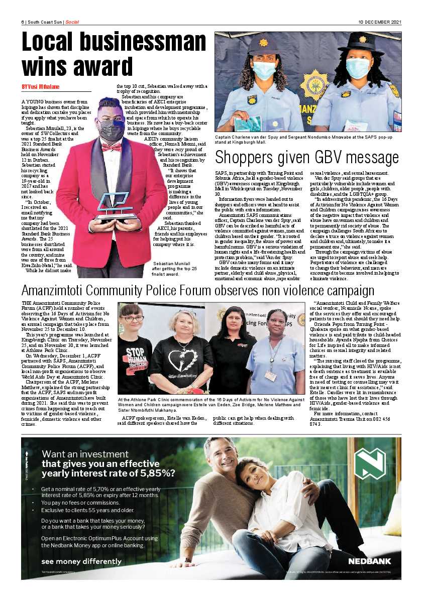 South Coast Sun 10 December 2021 page 6