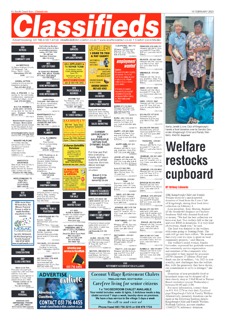 South Coast Sun 10 February 2023 page 6