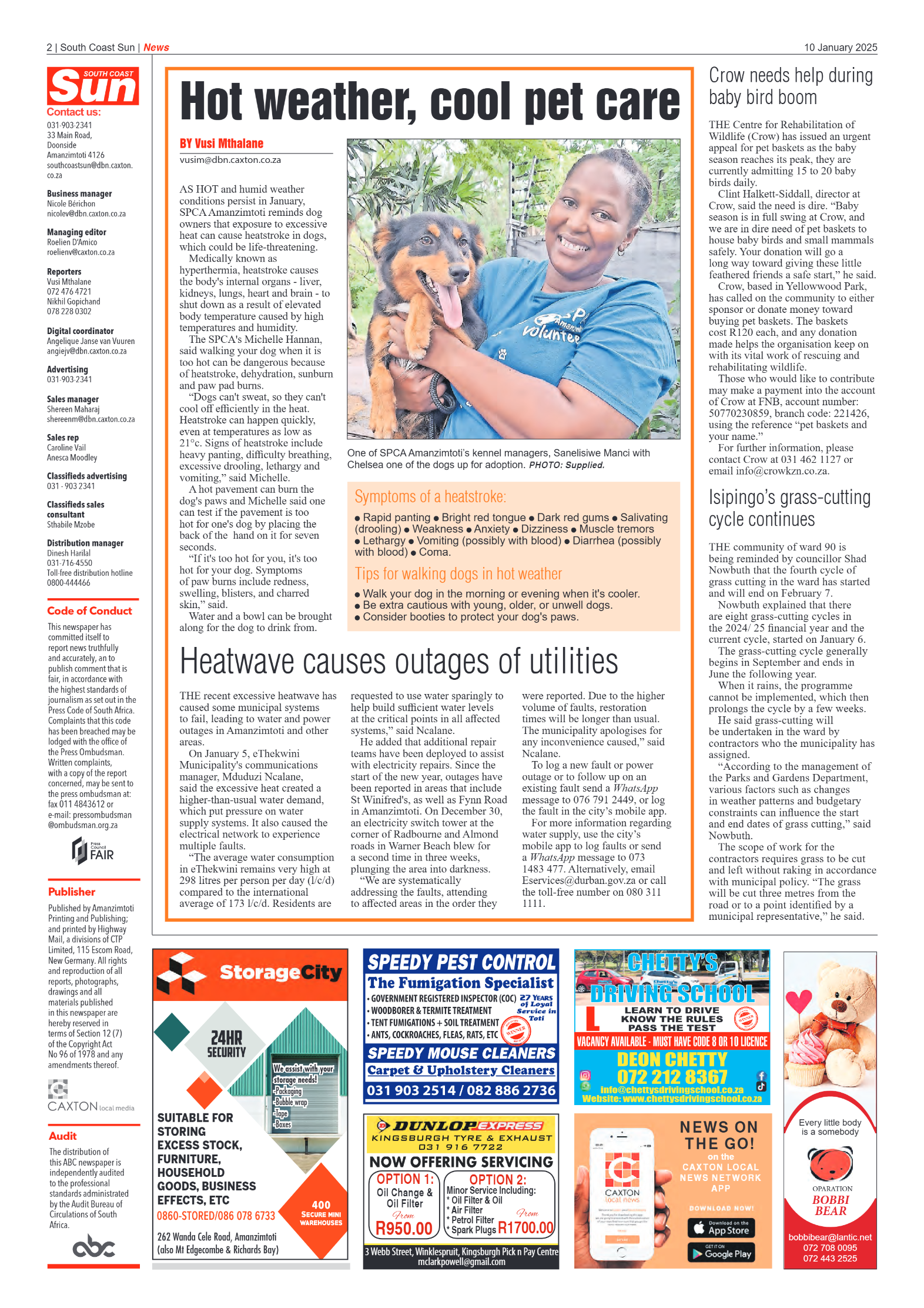 South Coast Sun 10 January 2025 page 2