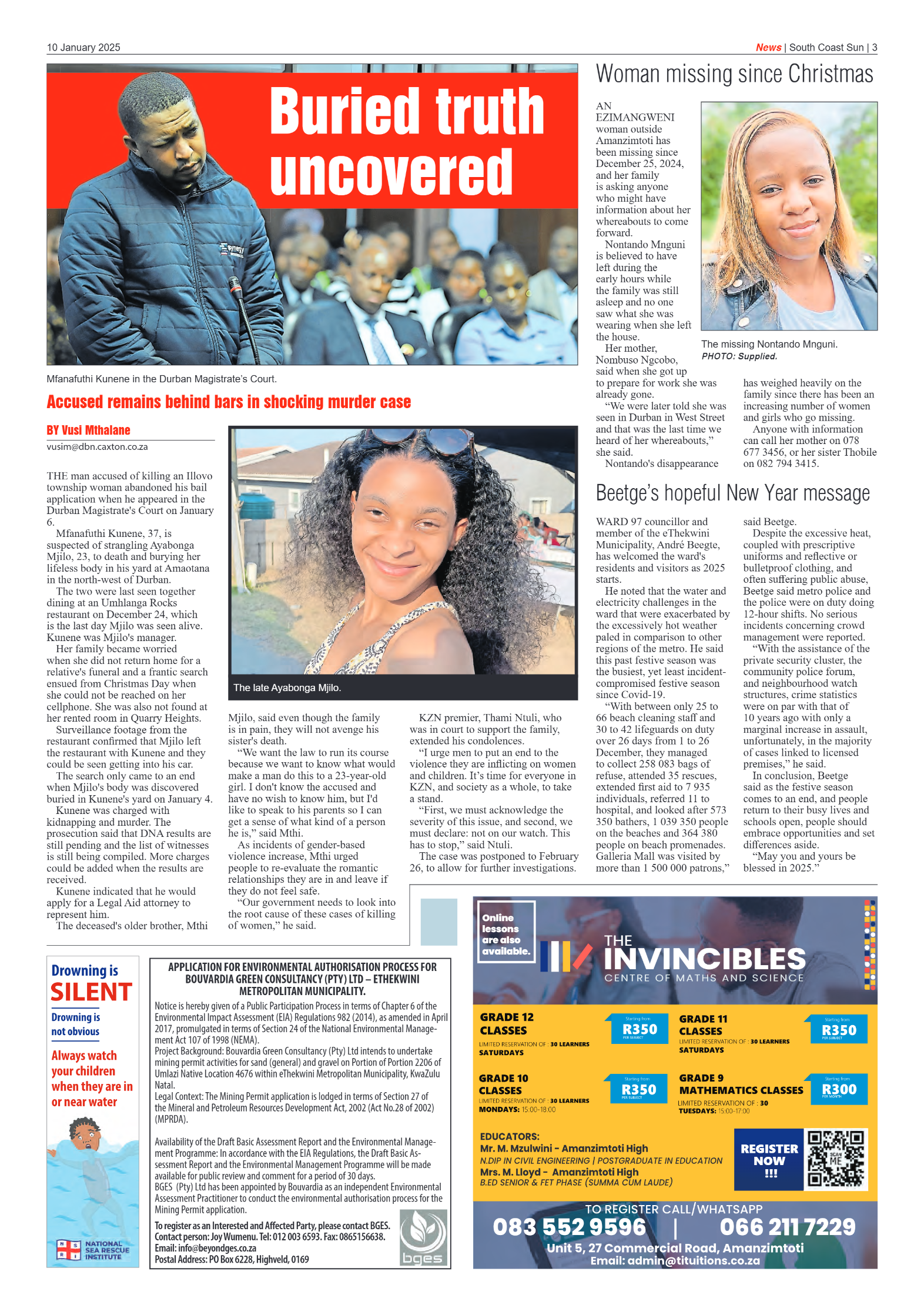 South Coast Sun 10 January 2025 page 3