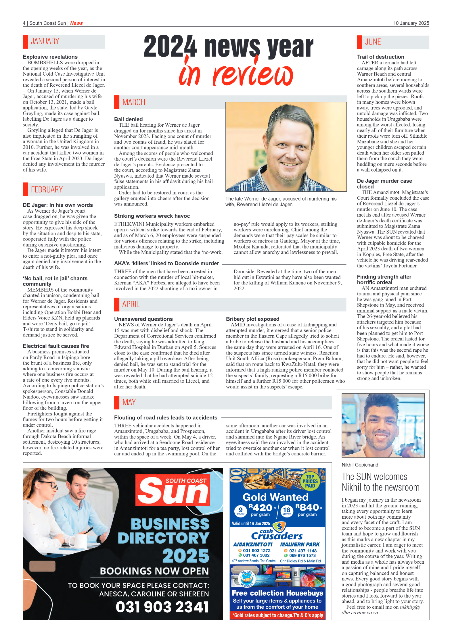 South Coast Sun 10 January 2025 page 4