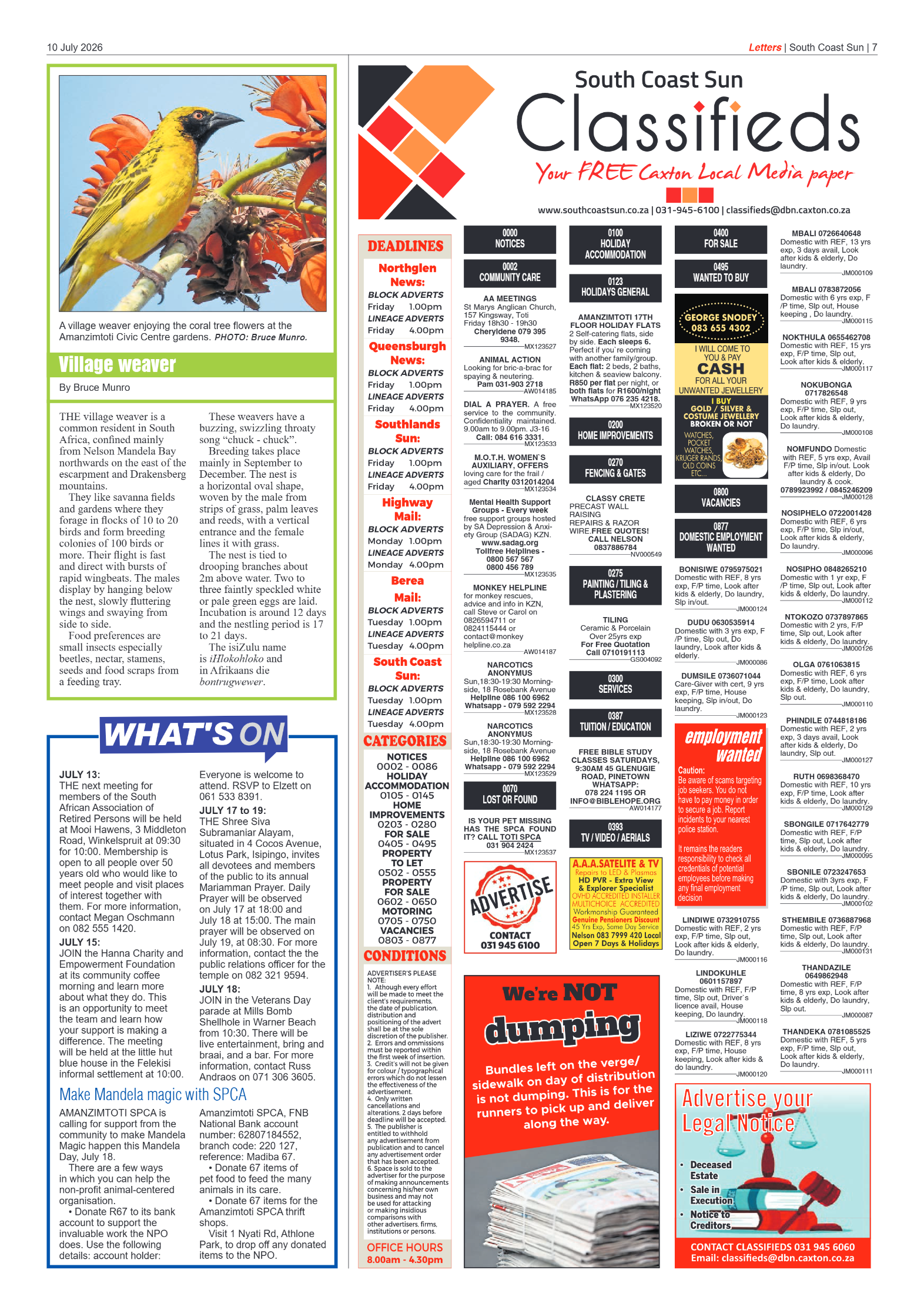 South Coast Sun 10 July 2026 page 7