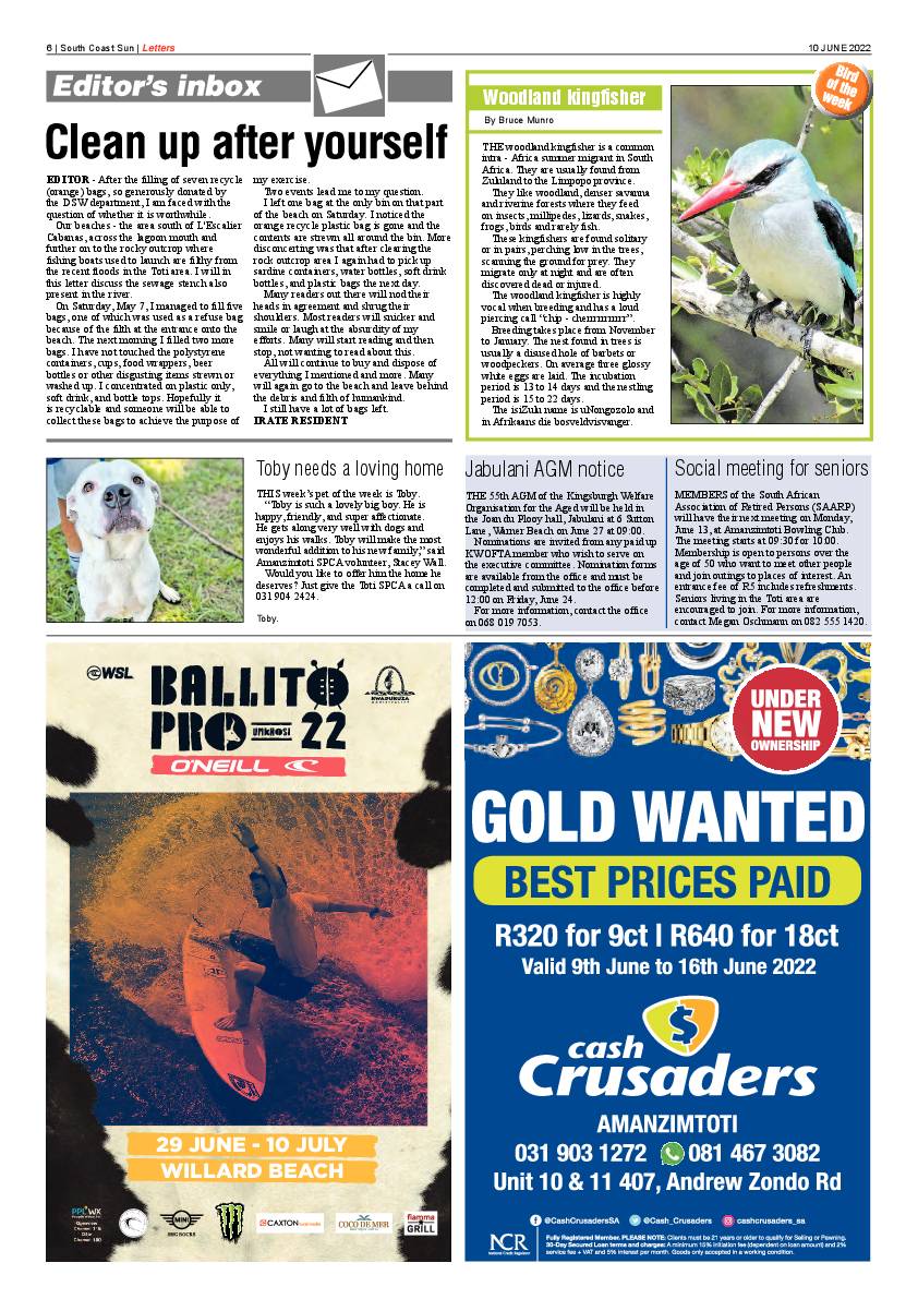 South Coast Sun 10 June 2022 page 6