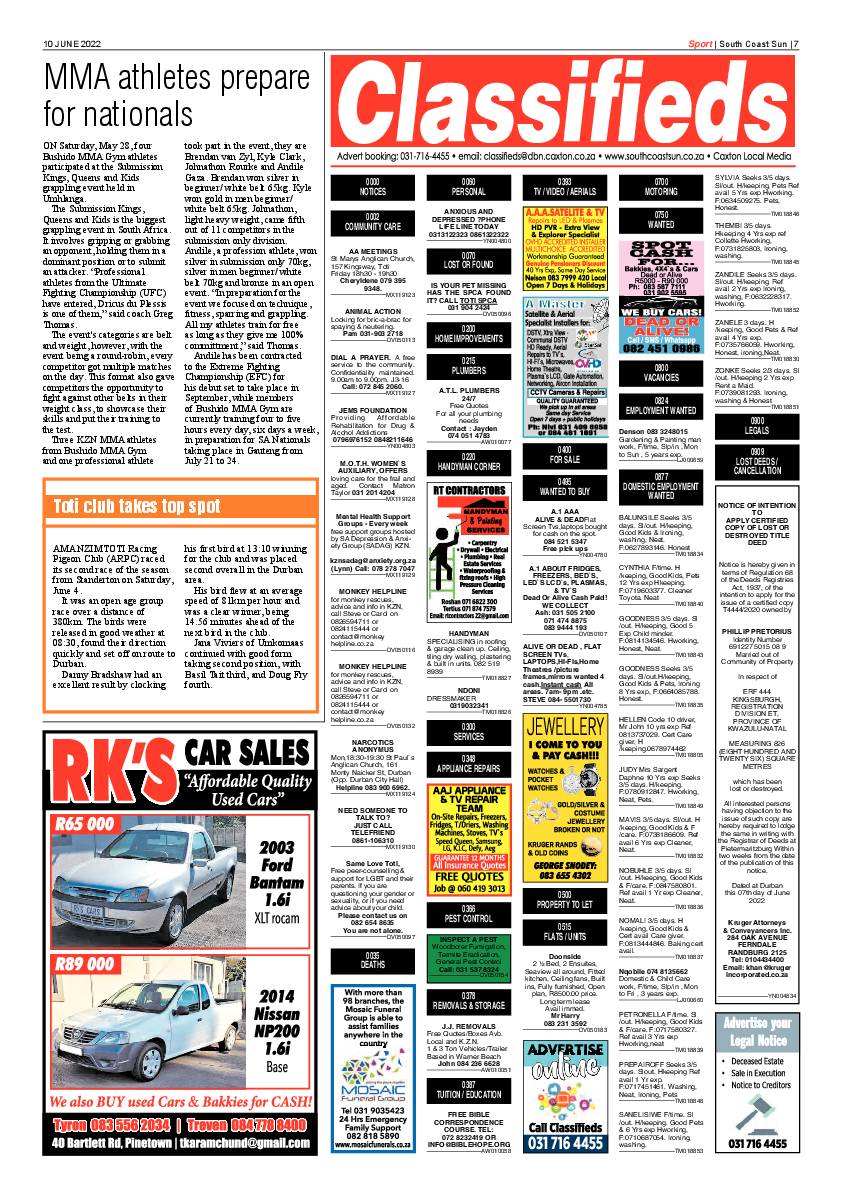 South Coast Sun 10 June 2022 page 7