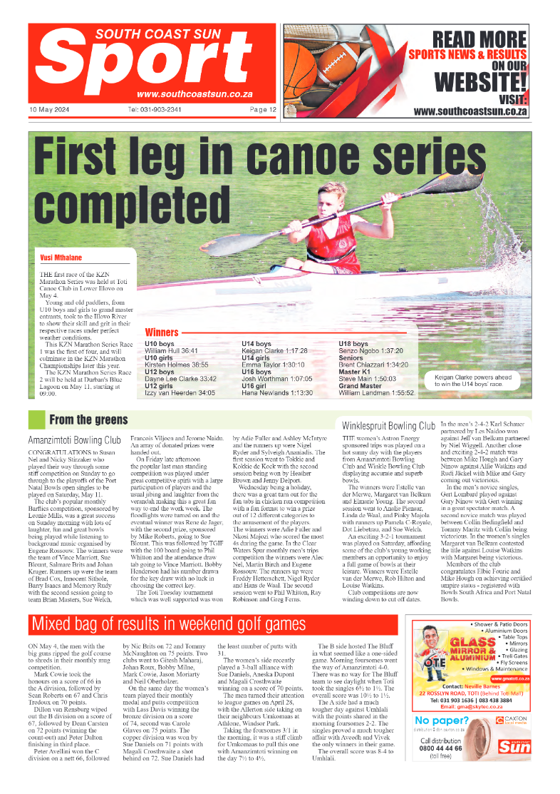 South Coast Sun 10 May 2024 page 12