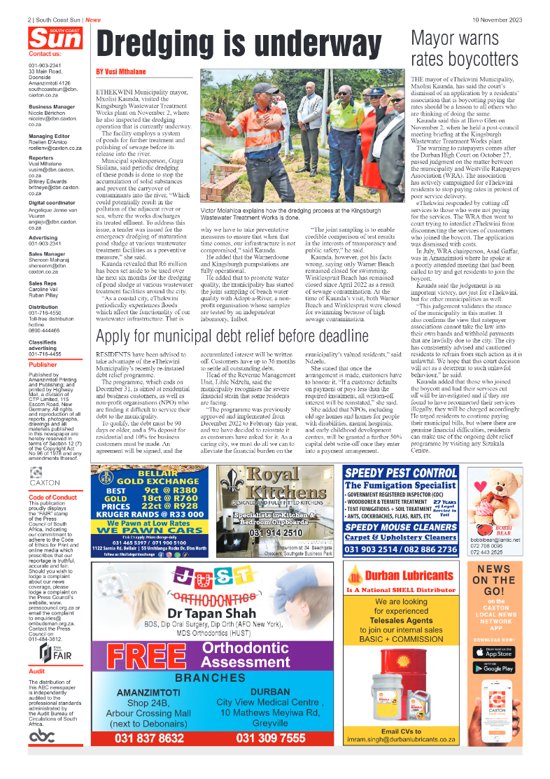 South Coast Sun 10 November 2023 page 2